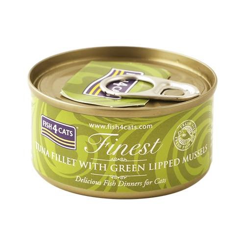 Fish4CatsFinest - Tuna Fillet with Green Lipped Mussel - 10 x 70g