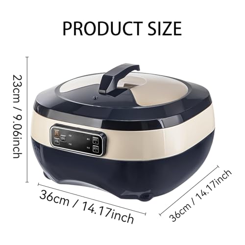 Proofer di Pasta elettrica 5L con Display LCD, Scatola di fermentazione di avviamento del Ritardo 12H per Yogurt, Pane e natto. Cottura programmabile del Timer programmabile dell'Acciaio Inossidabile