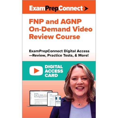 Curso de revisión de video bajo demanda de certificación FNP y AGNP (tarjeta de acceso digital): ExamPrepConnect Acceso digital: revisión, preguntas de práctica y mucho más