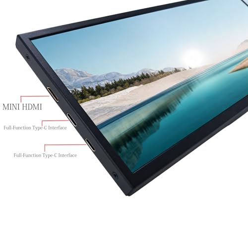 Image of 14.5Incn 2.5K Touchscrcen BarMontor,2550x720 IPS Portable CD Scrcen wth 10-Point Touch, 60 Rerteshn Rate.350nt Brightiness, USB C Drver Beard Yx25kK Tor DY Game PC (Black Shell)