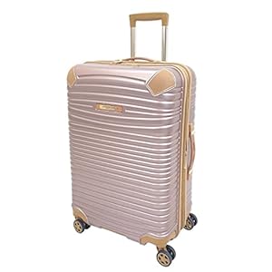 London Fog Chelsea 25″ Expandable Spinner, Rose Gold