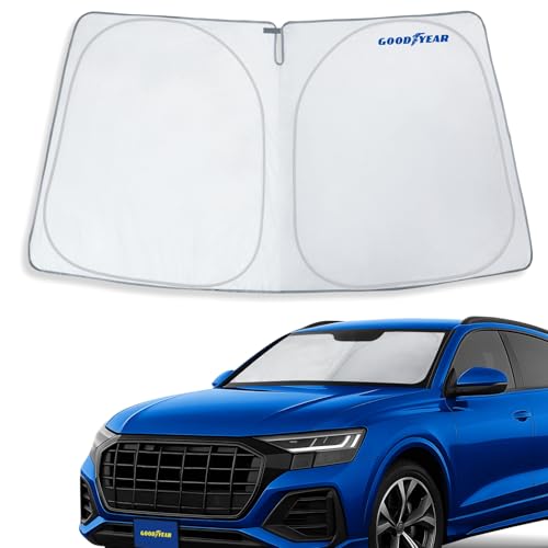 Goodyear Foldable Windshield Sunshade for Audi Q8 2019-2026, Car Accessories, Sunshade Cover, Sun...