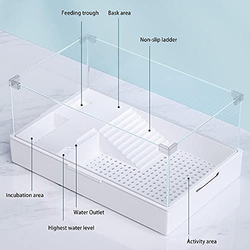 Reptielen Terrarium Kit Lang glazen reptielenterrarium Kweekbox Pet Feeding Box Little Animal Cage voor Spider Schildpad Slakken Hagedis Duizendpoot - Afbeelding 8