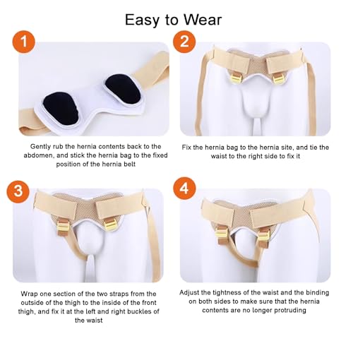 Faja para Hernia Inguinal con 4 Almohadillas Removibles Small miniatura 7