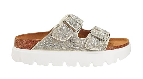 Corkys Footwear Hey Girl Womens 1 inch Rumor Has It Platform Sandals, Featuring Two Adjustable Buckles, A soft Footbed, And A Lug Outsole, Perfect For Summer2