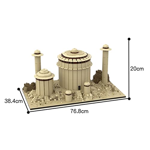 Bausteine Modell Set Jabbas Palast 4175 Stück Weltberühmte Modulare Hausbausätze DIY Mini 3D Mini Bausteine Micro… – Bild 3