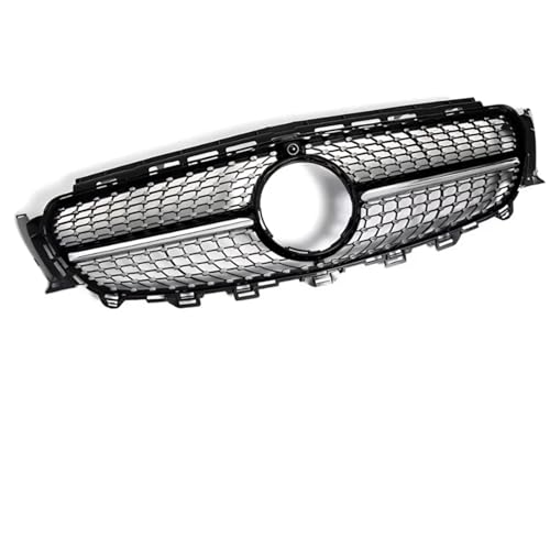 Eクラス W213 2016-2020 E200 E260 E300 E350 フロントグリルバンパーマスクグリルチューニングアクセサリーに適合(Glossy Black)