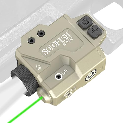 SOLOFISH 800 Lumens Pistol Light and Green Laser...