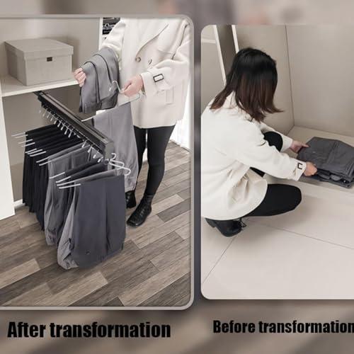 Rail de vêtements extensible de 360 à 560 mm pour garde-robe - 8