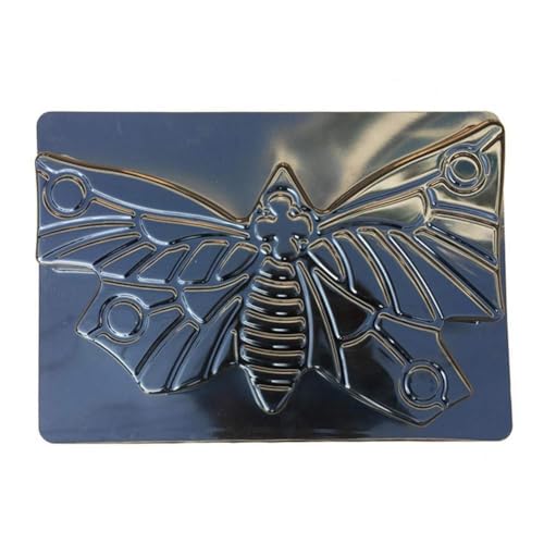 Paaruter Molde de Piedra para Paso de Mariposa Path Maker, Molde de Ladrillo de Cemento y HormigóN para Camino de JardíN y Parque, Negro para Patio