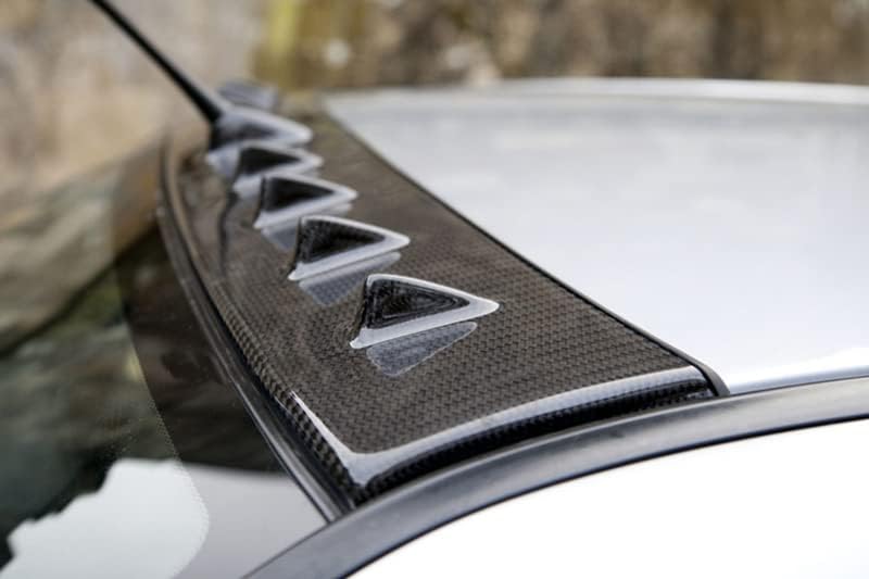 New Carbon Fiber Roof Shark Pin Compatible with Mitsubishi Lancer EVO8 EVO 8 2003-2008 (Black)