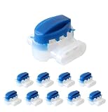 ECENCE Conector para Cables 10x Conectores para Cables delimitadores, Juego de reparación para Cables de Robot cortacésped, bornes para Cables, para...