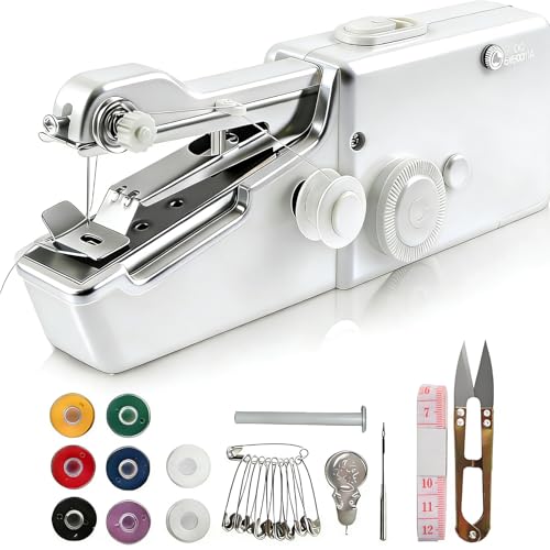 Handheld Sewing Machine,Mini Electric Hand-held Cordless Portable Sewing Machine for Beginners,Easy...