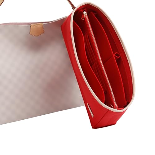 Image of Doxo Purse Organizer Insert,Felt Handbag & Tote Bag Fit LV Graceful PM(Red,SM)
