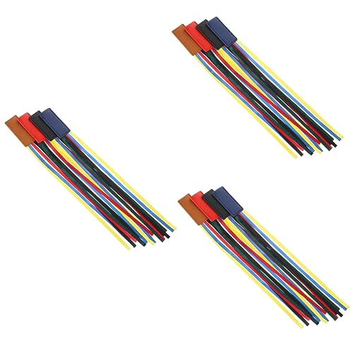 Lot de 3 signets décoratifs en cuir réutilisables avec rubans onglets