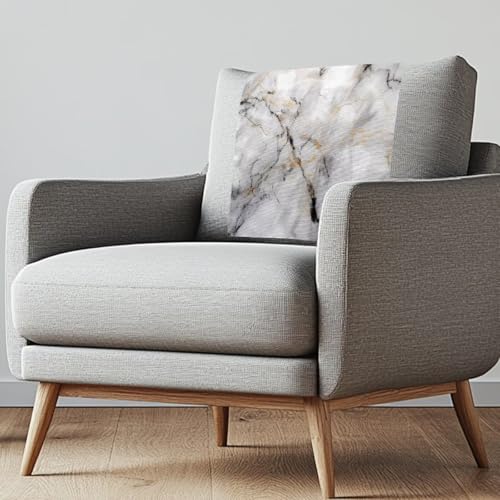 Maiyoinou Marble Headrest Cover for Recliner Chair, Easy to Install Wear Resistant Sofa Headrest Protector for Furniture Home Decoration
