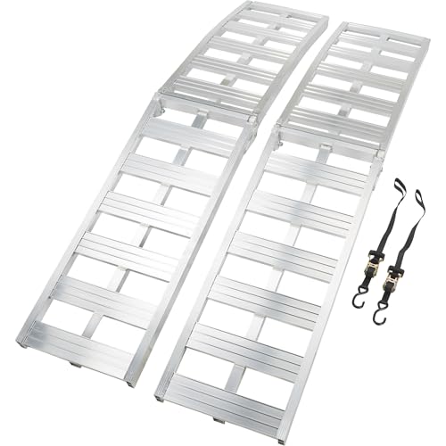 Ultra-Tow Bi-Fold Arched Aluminum Loading Ramp Set - 3000-Lb. Capacity, 8ft.L