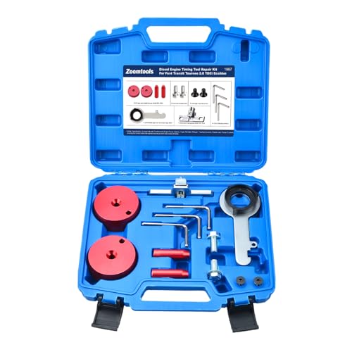 Zoomtools Kit de Calage Distribution pour Ford Transit Custom S-Max Focus 2.0 TDCi EcoBlue, Outil de Blocage de l'arbre à Cames de Moteur Diesel, OEM 303-1637...