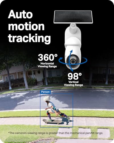 Image of Tapo 4K Outdoor Pan /Tilt Wireless Security Camera - Battery with Solar Charging, 360 Motion Track, 24 /7 Capture, Person /Vehicle Detection, Subscription-Free Local Storage or Optional Cloud, C660 KIT