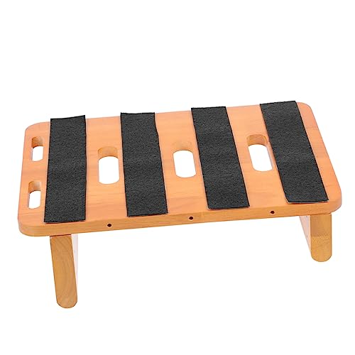 CIMAXIC Wooden Guitar Effector Board Multi Effects Guitar Stand Effect Processor