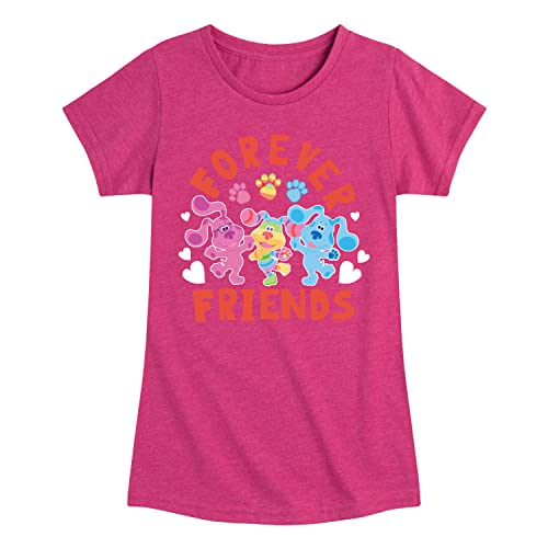 Blue's Clues & You! Hybrid Apparel Magenta & Blue - Forever Friends - Toddler & Youth Girls Short Sleeve Graphic T-Shirt - Main Image