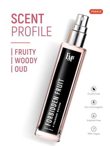 Image of EM5 Forbidden Fruit Perfume for Women | Sweet Fruity Floral Warm Spicy Fragrance | Eau de Parfum Spray | Strong & Long Lasting Scent | Luxury Gift for Her | 15 ml