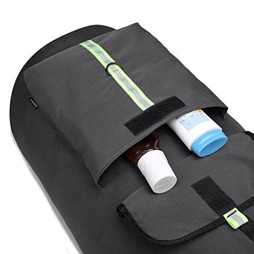 Image of laundry bag backpack,extra-large heavy duty laundry bags,laundry backpack for college students,drawstring closure (charcoal grey laundry bag with straps)