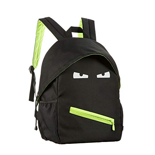ZIPIT Grillz Backpack for Kids with Extra Side Pocket, Black, 12.4 x 5.7 x 16.9"2