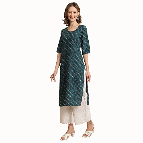 Image of Pinkmint Women's Crepe Digital Printed Straight Kurta