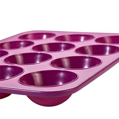 Verstärkte Silikon Muffinblech für 12 Halbkugel Pfanne