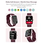 Smart Watch, 1.83'' Smartwatch Women Men Answer Make Calls, Alexa Fitness Watch, IP68 Waterproof Fitness Tracker, Heart Rate Monitor, 100+ Sports Pedometer Watch, Timer for android & iOS Phone - Image 5