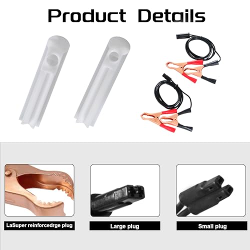NTNEV 4PCS Car Fuel Injector Cleaner Kit, Universal Fuel Injector Flush Cleaner Adapter DIY Cleaning Tool Kit with Test Lead, SUV Truck RV Car Fuel Injector Tester Fuel Pump Pressure Test - Thumbnail 3