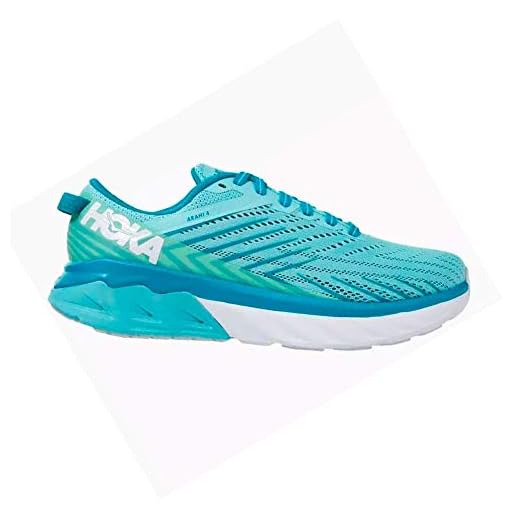 Hoka One Arahi 4 sportskor dam blå löparskor Ascs Antigua Sand Karibisk 12 cm (9