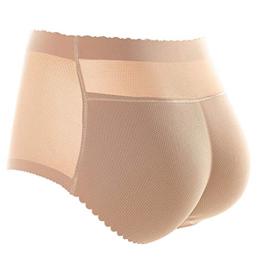 Valicclud Calcinha feminina acolchoada para levantar o bumbum, modelador corporal, calcinha boxer se