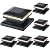 Dynaming 6 Pack Solar Post Cap Lights, Outdoor Decorative Solar Lights Black Shell Caps Fit 4x4 5x5 6x6 Vinyl/Wooden Posts, Brightness Warm White LED Lighting for Garden Fence Deck Patio