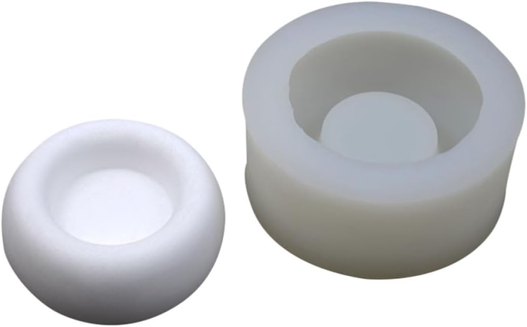 Silicone Candle Holder Craft Tool Concrete Mold, 3D Heart Shape