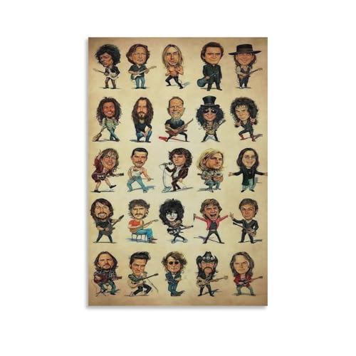 JPOSTHCZ The Lead Singer of A Rock Band Poster for Music Lover Canvas Wall Art Aesthetic Decorative Painting Living Roomstyle 12x18inch(30x45cm) - Les Beatles, Paul McCartney, John Lennon, RIngo Starr, George Harrison JPOSTHCZ The Lead Singer of A Rock Band Poster for Music Lover Canvas Wall Art Aesthetic Decorative Painting Living Roomstyle 12x18inch(30x45cm)