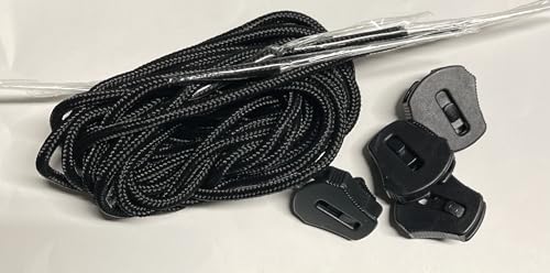 Wakeboard Binding Replacement Laces kit - Set of 4 with Locks