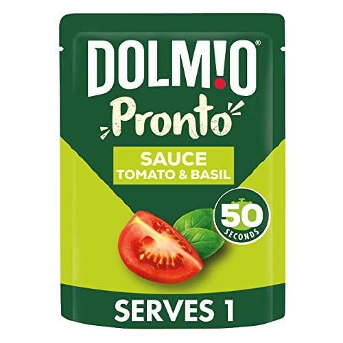 Dolmio Tomato and Basil Microwave Pasta Sauce, Bulk Multipack 8 x 170 g pouches