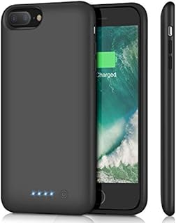 HETP Battery Case for iPhone 8 Plus/ 7 Plus 8500mAh,Upgraded Protective Rechargeable Extended Battery Pack for iPhone 7Plus Charging Case for Apple iPhone 8Plus Portable Power Bank (5.5 inch) - Black