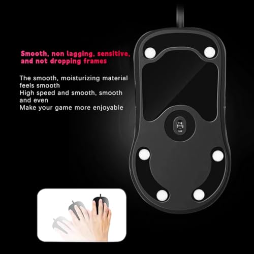 Image of Sage Universal PTFE Mouse Pads for All Mice, Ultra Smooth and Durable, 3M Adhesive, Round White Dots (40 Pack)