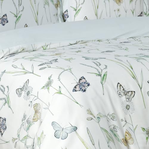 Majestic Giftware Madison Linen 8-Piece Full Size Duvet Bedding Set (BL501-F-4) | Seagate Spring - Aqua 300 Thread Count Cotton Sateen | 2 Fitted Sheets, 2 Duvets, 4 Pillowcases | Soft Bedding Set