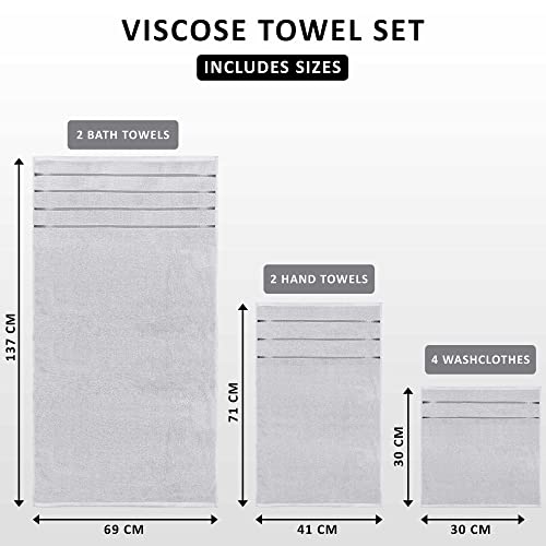 Utopia Towels 8-Piece Luxury Cotton Set #TOP14