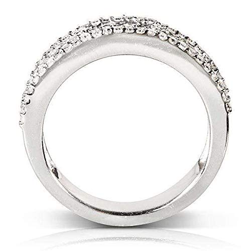 Kobelli Diamond Wedding Band 3/5 carat (ctw) in 14K White Gold4