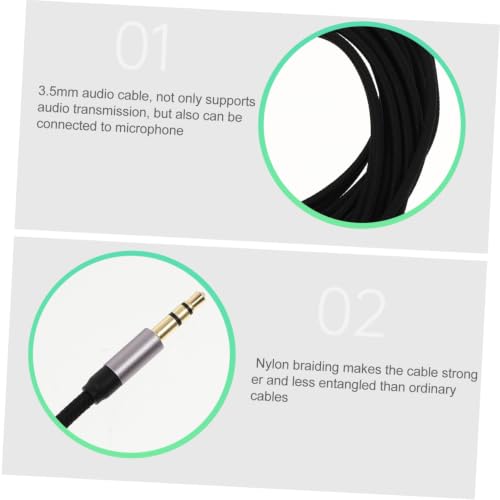 Cable de audio estéreo macho a macho con conector Jack 3.5mm miniatura 4