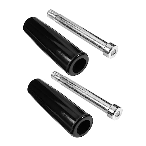 BESPORTBLE 2sets Machine Tool Handwheel Portafilter Crank Milling Machine Handle Lathe Handle Revolving Handle Grip Jar Grip Screws Clamping Handles Screw Knobs Threaded Grips Black 2pcs*2