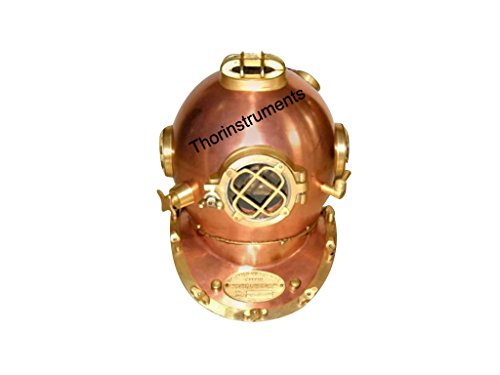 Armour Helmet Collectibles Morse U.S Navy Diving Helmet Solid Brass & Iron Rustic Vintage Home Decor Gifts