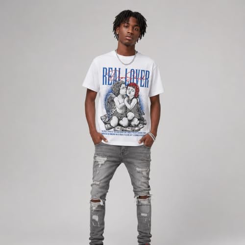 Image of DopeSkill Graphic Tee Streetwear Hip Hop Hypebeast Street Style Unisex T-Shirt Sneaker Colour Matching Shirts Real Lover