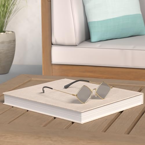 ENTHYI Diamond Shape SunGlasses for Men/Women Metal Quadrilateral Frame Shades Film Sun glasses UV Protection2