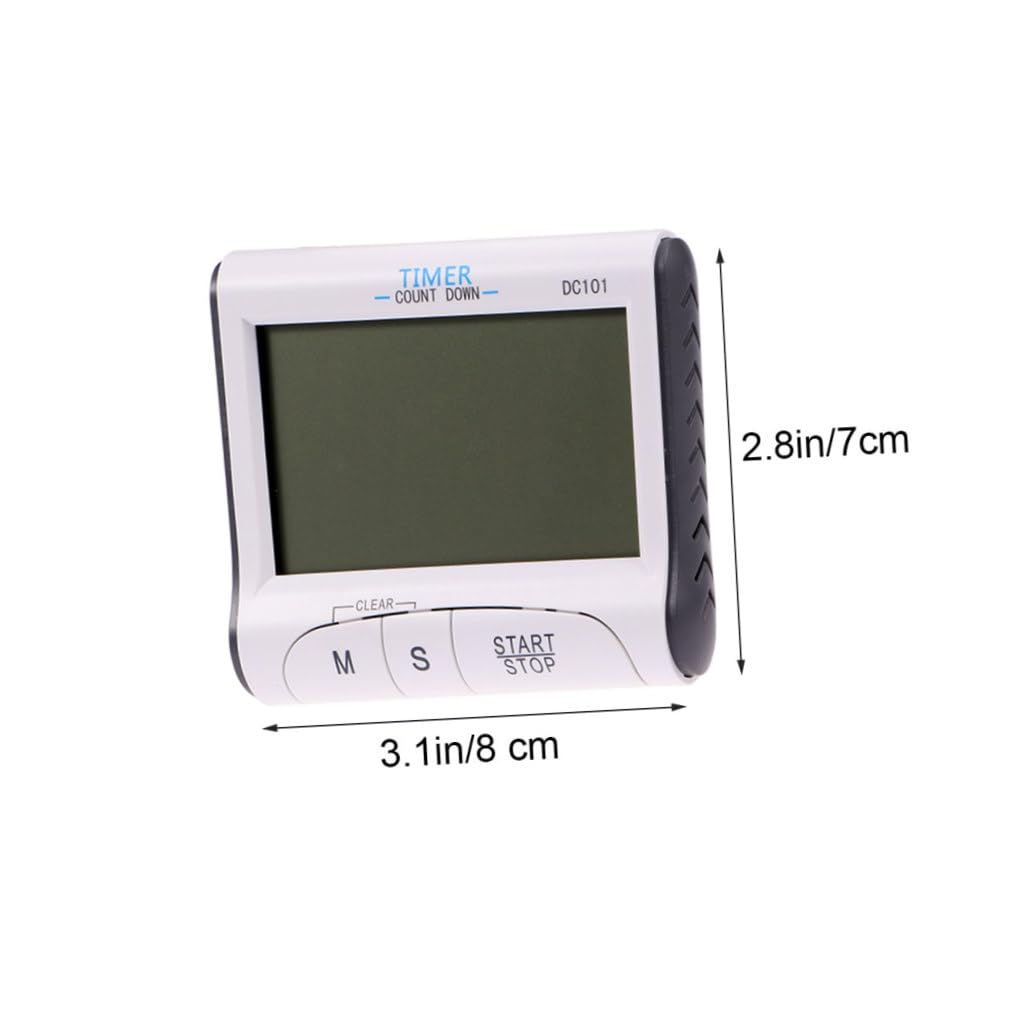 TOPBATHY 3stücke Küchentimer Mit Großem LCD-Display Und Alarm Für Kochzeiten Spiele Und Aktivitäten Countdown Und Alarmfunktion Batteriebetrieben